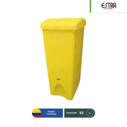 Bote de basura tapa vaivén Estra 53 L
