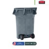 Contenedor con 2 ruedas Brute sin tapa Rubbermaid 44 Gal