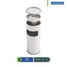Bote de basura cenicero acero inoxidable Liguria Tramontina 11 L