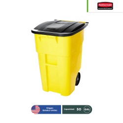 Contenedor con 2 ruedas Rollout Rubbermaid 50 Gal