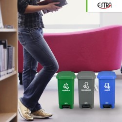 Combo ecológico Estrabins botes con pedal 44 L