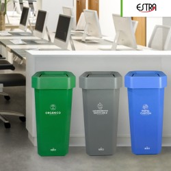 Combo ecológico Estrabins botes tapa vaiven 53 L