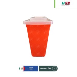 Contenedor rojo para punzocortantes 30 L