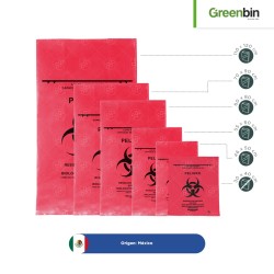 Bolsa RPBI Roja Paquete con 100 Pz