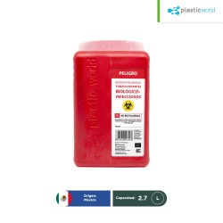 Contenedor para punzocortantes 2.7 L