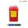 Contenedor para punzocortantes rojo Greenbin 3.7 L