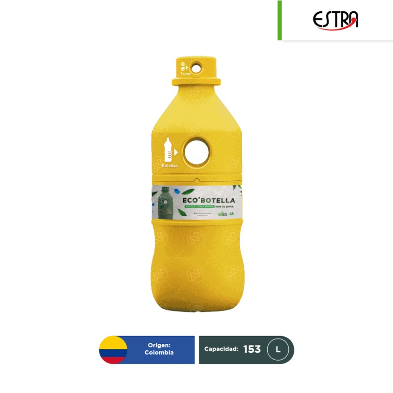 Contenedor para reciclar botellas de plástico Estra Eco Botella