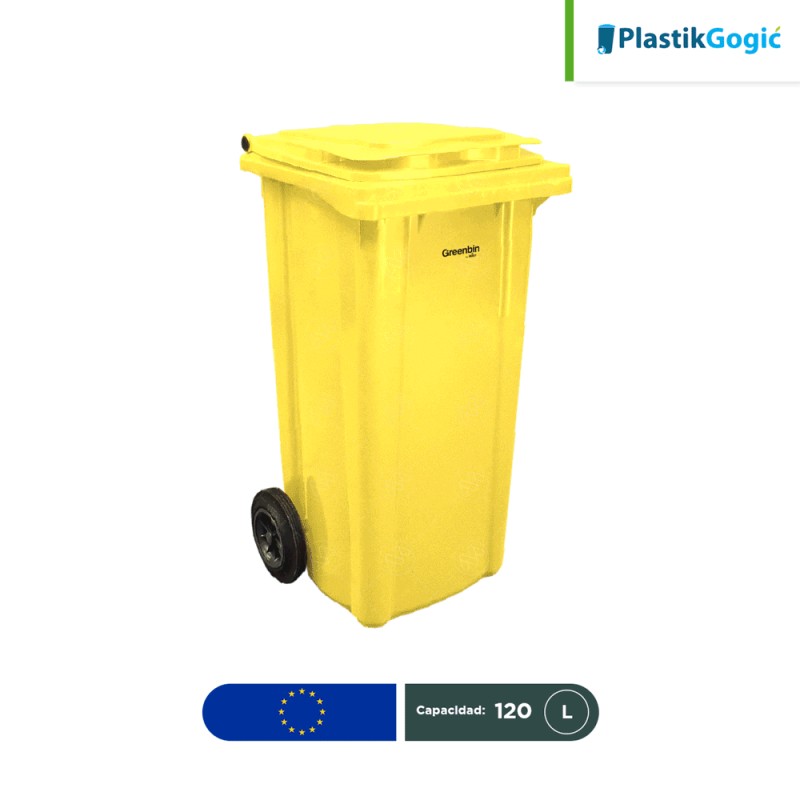 Contenedor con 2 ruedas Plastik Gogic 120 L