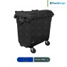 Contenedor con 4 ruedas Gris Oscuro Plastik Gogic 770 L