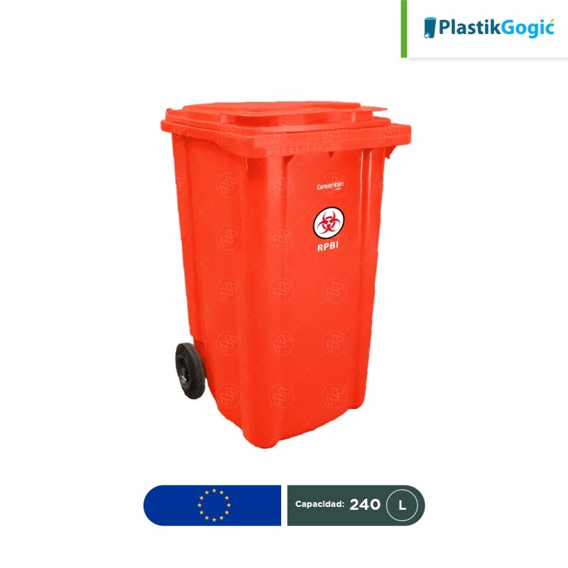 Contenedor con 2 ruedas Plastik Gogic RPBI 240 L