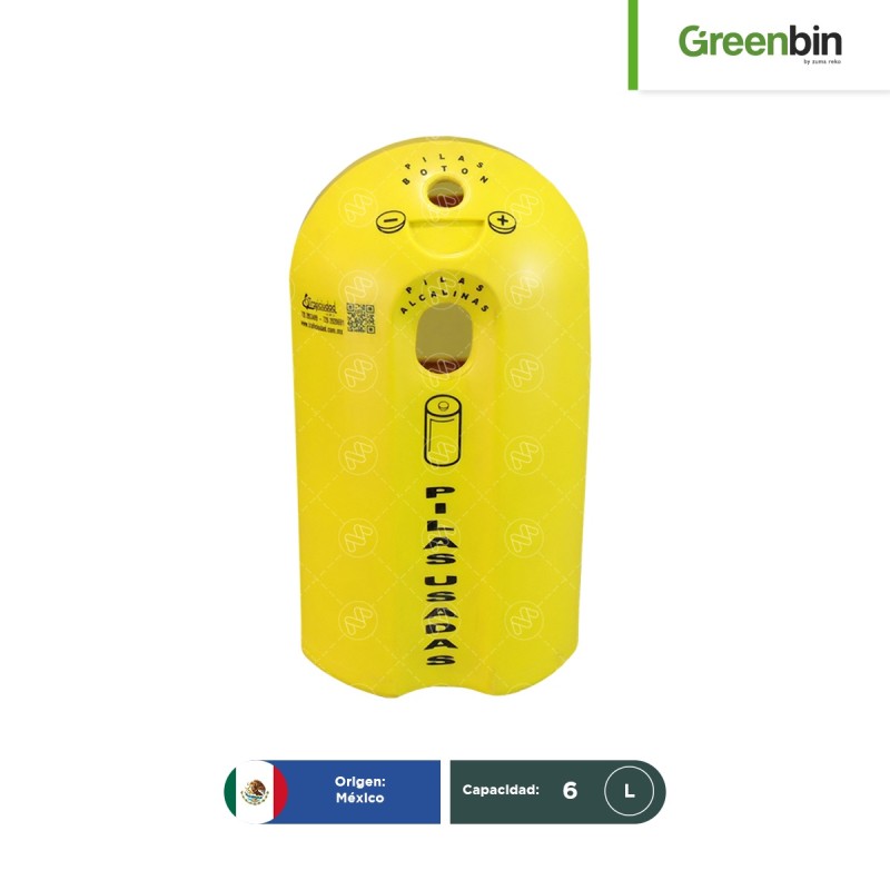 Contenedor para pilas usadas Ecobatery