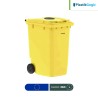 Contenedor con 2 ruedas Tapa perforada Plastik Gogic 360 L