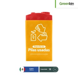 Contenedor para pilas usadas Pro-Battery Greenbin 13 L