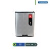 Combo bote de basura acero inoxidable con pedal Octos Tramontina RPBI 45 L + paquete con 100 bolsas RPBI