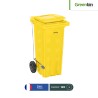 Contenedor con 2 ruedas con pedal Greenbin 120 L