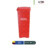 Combo bote de basura tapa vaivén Estra RPBI 53 L + paquete con 100 bolsas RPBI