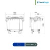 Contenedor con 4 ruedas Plastik Gogic 660 L