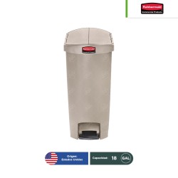 Bote de basura con pedal Streamline Rubbermaid 18 Gal