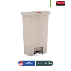 Bote de basura con pedal Streamline Frontal Rubbermaid 18 Gal