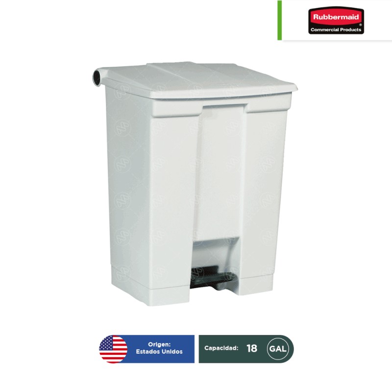 Bote de basura con pedal Legacy Rubbermaid 18 Gal