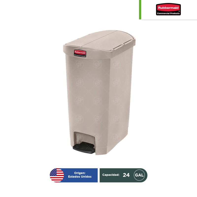 Bote de basura con pedal Streamline Rubbermaid 24 Gal