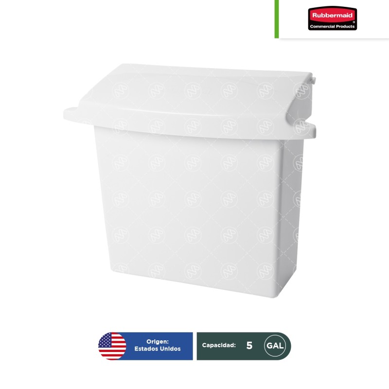 Receptáculo p/toallas sanitarias con forro rígido Rubbermaid