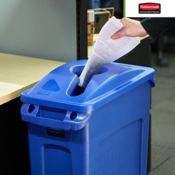 Tapa P/Contenedor Slim Jim para uso mixto Rubbermaid