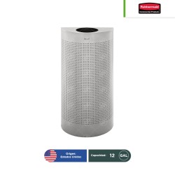 Contenedor acero inoxidable semicircular perforado Rubbermaid 12 Gal