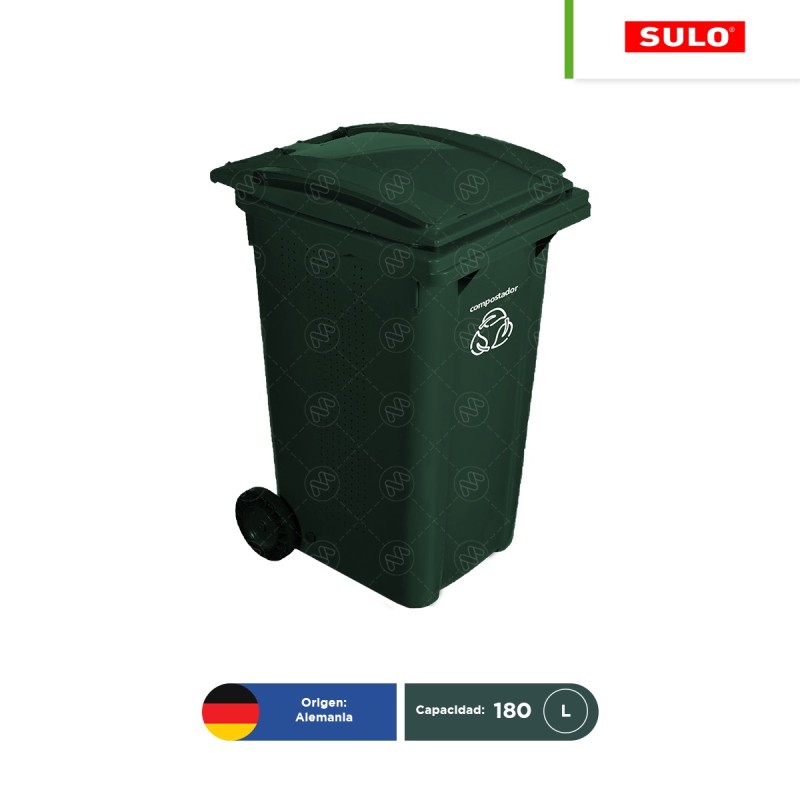 Compostador BIO 2 Ruedas 180 Litros