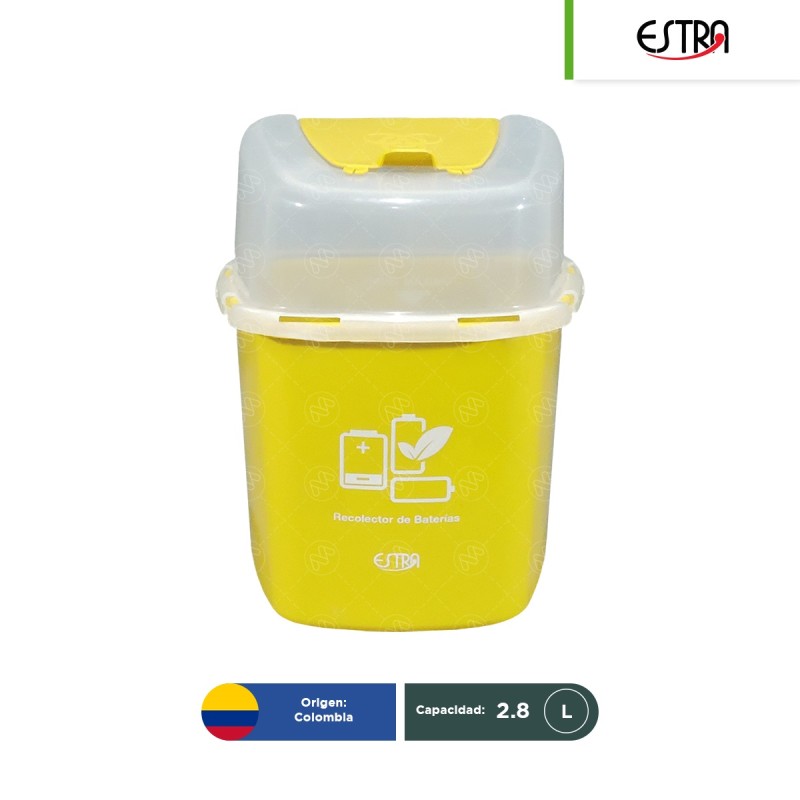 Contenedor para pilas usadas Estra 2.8 L