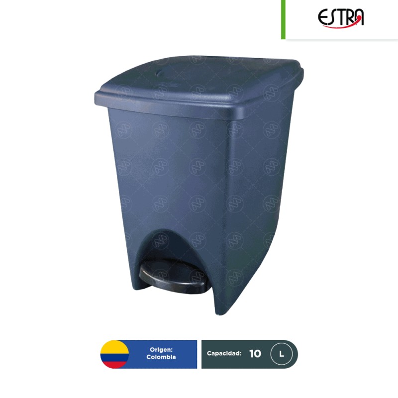 Bote de basura con pedal Estra 10 L