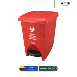 Bote de basura con pedal Estra RPBI 10 L