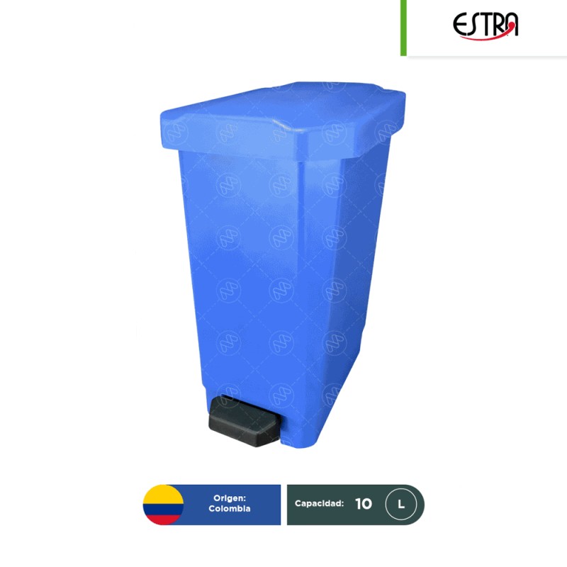 Bote de basura con pedal Estrabins 10 L