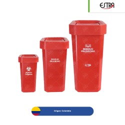 Bote de basura tapa vaivén Estrabins RPBI 10, 26 y 53 L