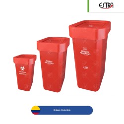 Bote de basura tapa vaivén Estrabins RPBI 10, 26 y 53 L
