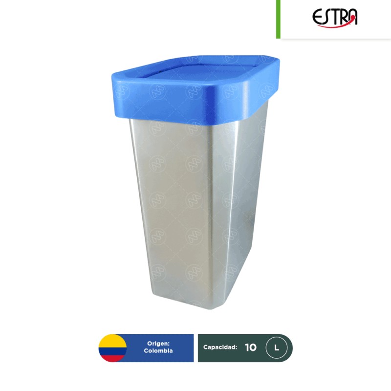 Bote de basura tapa vaivén Estrabins IML 10 L