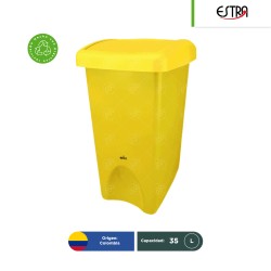 Bote de basura tapa vaivén Estra MR 35 L